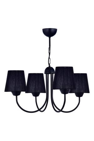 MNZ-Oregon 4-piece Black Chandelier (مع قبعة) ÖZP. 0132 - özpolataydınlatma