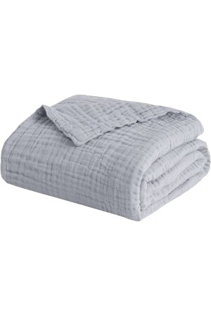 MNZ-Organic 100% Cotton King Size 4 Layers مسلين بيك بيك بيك بيكت تليفزيون غطاء خضراء خفيف SCCMP00012001 - Silk Cocoon