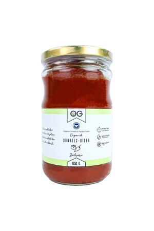 MNZ-Organic Unsalted Mixed Tomato-Pepper Paste 650 جرام - Og Natural
