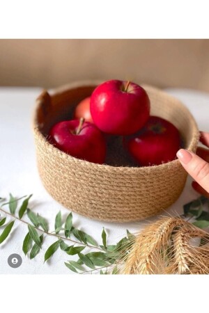 MNZ-Organizer Wicker Basket 20x8cm Hsr20x8 - Hediyeninellitonu