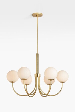 MNZ-Orillia - 6 Arm Chandelier (ميت غولد) 200913190645 - ekiLamp