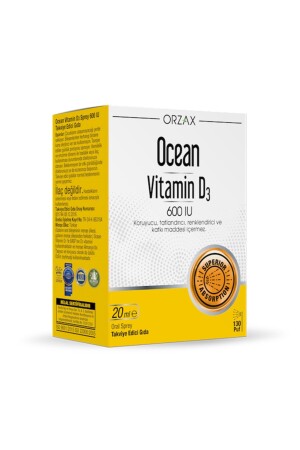 MNZ-Orzax ويتامين D3 600 IU رش 20 مل - Ocean