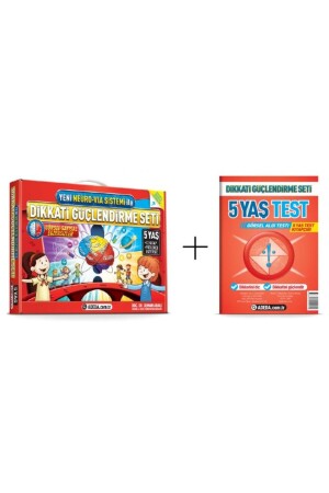MNZ-Osman Abalı Adeda Neuro Via انتباه تعزيز مجموعة 5 سنوات + اختبار الانتباه البصري - Adeda Yayınları