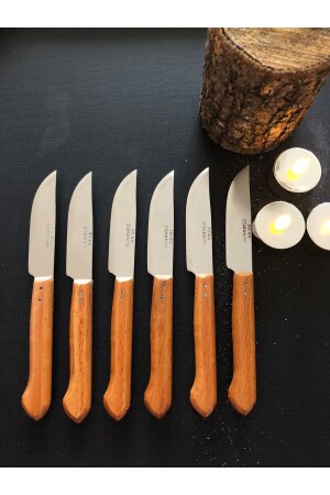 MNZ-Osmaniye محلية مصنوعة يدويا من الفاكهة والخضروات سكين المطبخ مجموعة 6 - Diba Avm