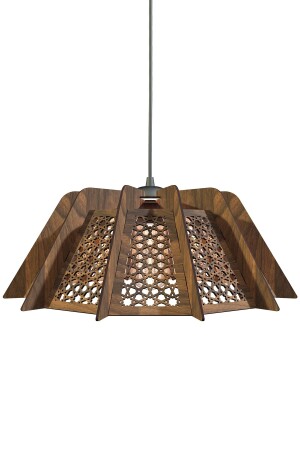 MNZ-Ottomanx الخشب سلجوقية الشنادل الزخرفية مصباح العلق النوط Ottomanx_ceviz - KUK Design