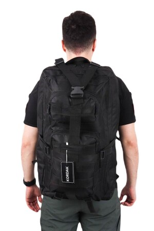 MNZ-Outdoor 65 Lt Black Camping Mountaineer Holiday Backpack - حقيبة سوداء KORDAKMRKT65 - KORDAK