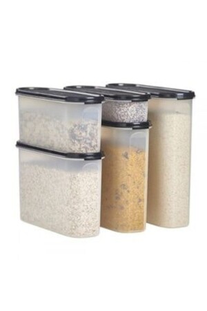 مجموعة MNZ-Oval من 5 غطاءات سوداء TYC00195027814 - Tupperware