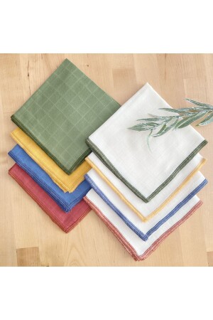 منقشة من المسمار المزمنة من قماش MNZ-Overlock، مجموعة مسح الفم الطفل، 8 قطع 30x30 سم M750673 - Bimotif