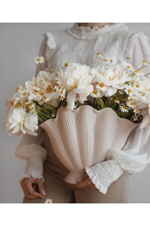 مصدر (MNZ-Oyster Vase) (مصدر (SEASHELL VASE)) - Hazztasarım