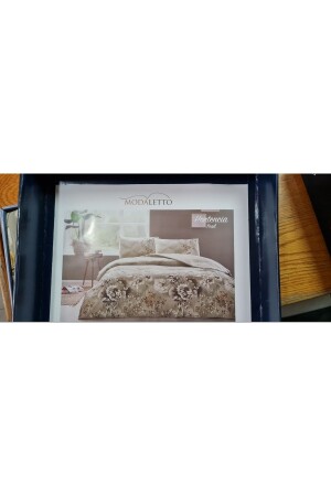 MNZ-Özdilek غطاء غطاء مزدوج مجموعة هورتينشيا خضراء ÇK570049 - Modaletto