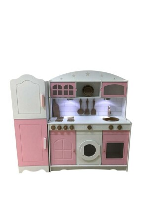 مجموعة مطبخ هواية MNZ-Ozka مع الثلاجة Özkabuz01 - Özka Hobi Ahşap