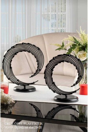 MNZ-pack من 2 ملحقات مزخرفة من البلاستيك كائن تصفيف الرياح المزخرفات المنزلية والمكتبية - Decoor Mall