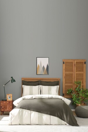 MNZ-Palermo Khaki ثنائي الخيط مرققومة بيك هدية غطاء غطاء 200 - Karaca Home