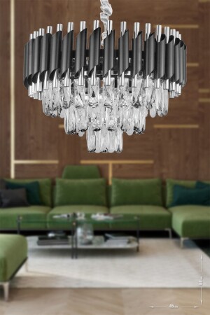 MNZ-Palmira 45' قنبلة قطع الحجر البريستال فاخر الشنابل - (البلون الأسود) PA-608-KS-45-SK - Avizemoda