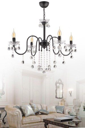 MNZ-Pamir 4-piece Black Crystal Stone فخمة الشنابل TYCNI6557N169021455148102 - Kraliçe