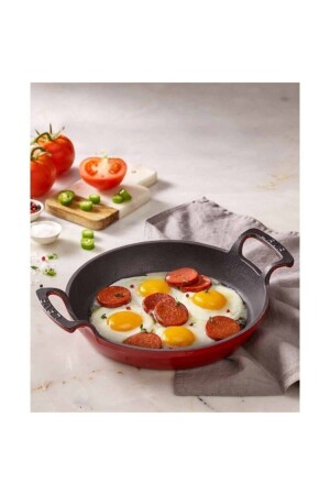 MNZ-Pan صلصة حديد معدنية مع مسدس معدني 20 سم. شواء شواء طعم 788Qserial 1823669875 - Lava