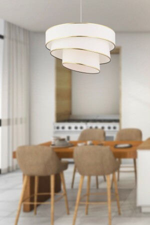 MNZ-Paoni 3 طبقة ذهب أبيض تفاصيل الممر الحديثة، غرفة النوم غرفة المعيشة الشنادل 4043-03-WH-GD - Apliqa