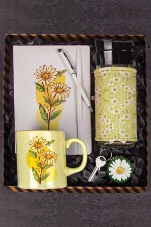 MNZ-Papatya تصميم المذكرة قلم مغ مفتاح مفتاح مجموعة هدية 104071 - Ejoya