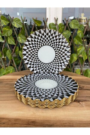 طقم من النموذج من الذهب من طراز MNZ-Papatya 6 قطع 26 سم - Gürcüglass