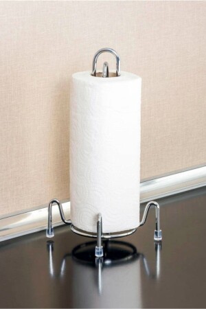 MNZ-Papirhandklestativ طاولة ومدادة أعلى حامل منشفة ورقية، كروم قفزة OSCHV1 - ALMITAL