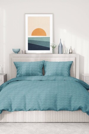 MNZ-Parıltı ملونة صلبة King Size Duvet Cover Set - F1223 التركيزية - FAVORA