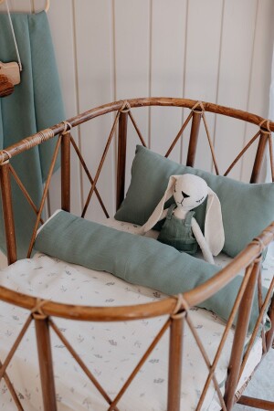 MNZ-Park Bed Muslin Duvet Cover Set (80X110) اليوكاليبتوس - Tba Collection