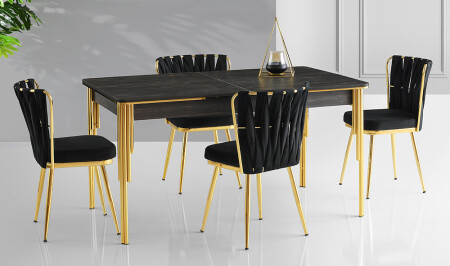 مجموعة طاولة الطعام من طراز MNZ-Parla - Cadde Yıldız