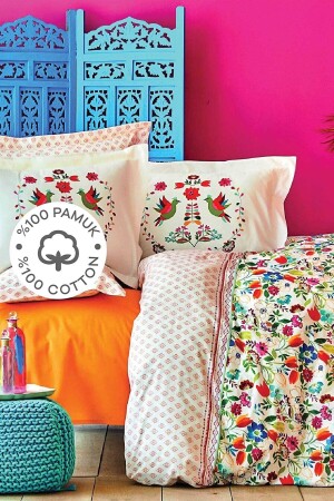 MNZ-Parlin Fuchsia 100% القطن الغطاء المزدوج 200 مجموعة 16. 01. 0001 - Karaca Home