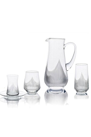 مجموعة من الجوب والزجاج من MNZ-Paşabahçe Hisar 25 قطعة لـ 6 أشخاص (بدون زجاجات) HSR00031Ak - DECOSTYLE
