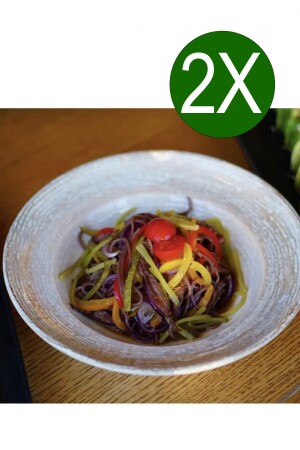 سلاطة من سلسلة MNZ-Patera 2 قطع 27 سم Ptr Grm 27 Ck A0625 - Bonna Porselen