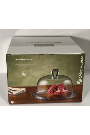 فنجان كعكة من طراز MNZ-Patisserie مع لوحة عرض غطاء الزجاج (96874 ) Fma99946 - Paşabahçe