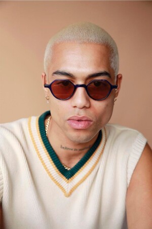 نظارات شمسية رجال من نوع بني من نوع MNZ-Paula Navy BK90066672351 - Bilge Karga