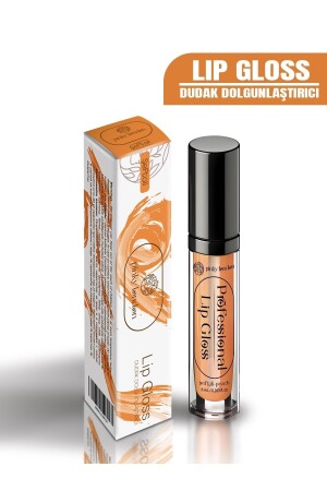 MNZ-Peach Lip Plumping و Shine Lip Gloss - Pinky London