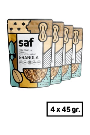 (MNZ-Peanut Butter & Hazelnut Granola) ، 45 جرام - Saf Nutrition