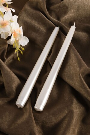 MNZ-Pearl Color 2 قطع شمعة الشمعة شمعة الشمعة - Tr Turan Collection