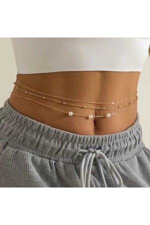 سلسلة البطن من حجر MNZ-Pearl - Pearl Jewelry