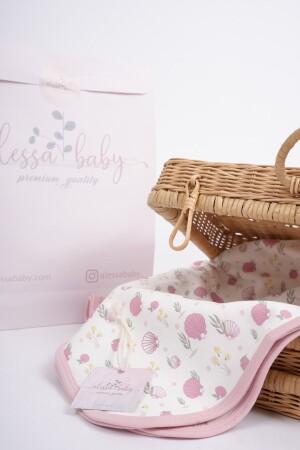 MNZ-Pearls Combed Cotton Blanket ALESSA3597 - alessa baby