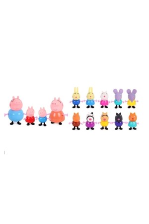 MNZ-Peppa خنزير عمل الرسم - خنزير Peppa عائلة عمل الرسم كامل مجموعة من 14 PeppaPig14pcs - Schulzz