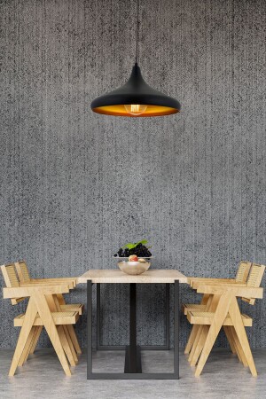 MNZ-Pera Black Single Modern Retro Pendant Lamp ريترو غرفة المعيشة شمعة 3332-01-BL - Apliqa