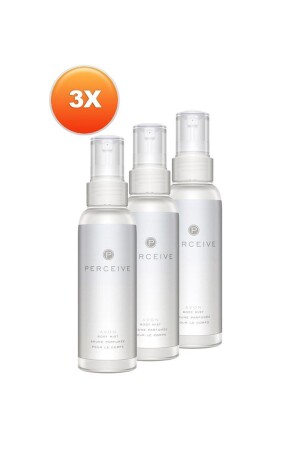 MNZ-Perceive Women's Body Spray 100 ملين مجموعة ثلاثية BODYMIST0005-3 - Avon