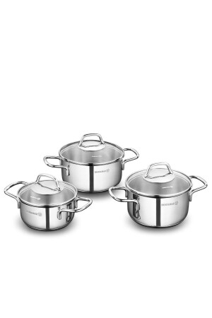 MNZ-Perla Jr.6 قطعة أدوات الطبخ مجموعة A1650 Fma05054 - KORKMAZ