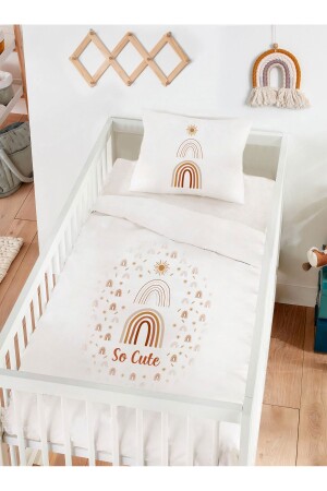 MNZ-Personalized 100% القطن الطفل غطاء غطاء القوس المطر مجموعة 6417328444505 - Homamia