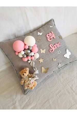 MNZ-Personalized Baby Gold Pillow غرفة المستشفى رميها الوسادة RAK-001 - Roseart