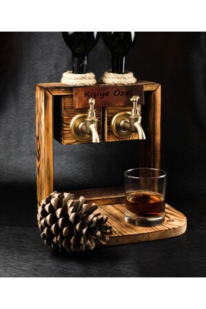 MNZ-Personalized Handcrafted Natural Wood Pine Tree Stand FCC0001 - Adil Baba