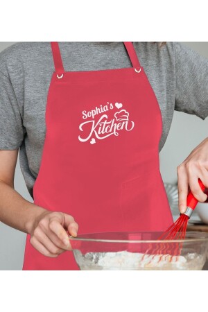 MNZ-Personalized Named Chef Design محترف مطبخ أحمر فرشاة بيتمانيان131306 - Bk Gift