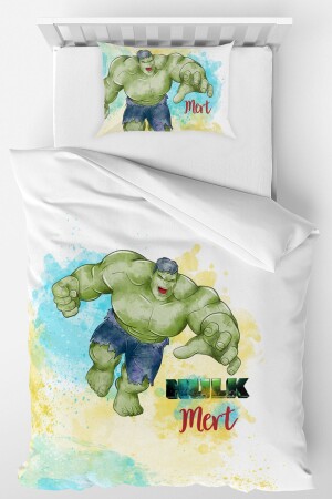 MNZ-Personalized Single Micro Satin Duvet Cover Set هولك نفر-91827368 - Homamia