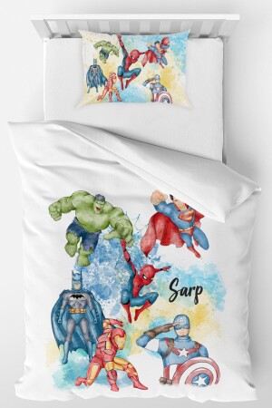 MNZ-Personalized Single Micro Satin Duvet Cover Set Marvel nvr-91827366 - Homamia