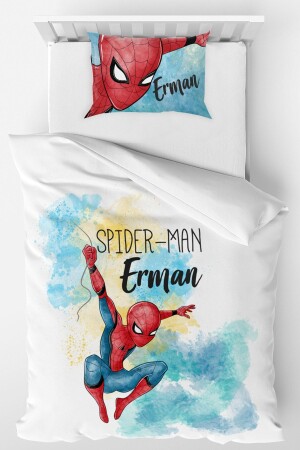 MNZ-Personalized Single Micro Satin Duvet Cover Set Spiderman nvr-91827365 - Homamia