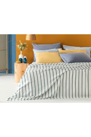 MNZ-Petite Daisies Yarn مرقومة فيسكوز مزدوجة 200x220 سم سيلدون TYC00450566959 - English Home