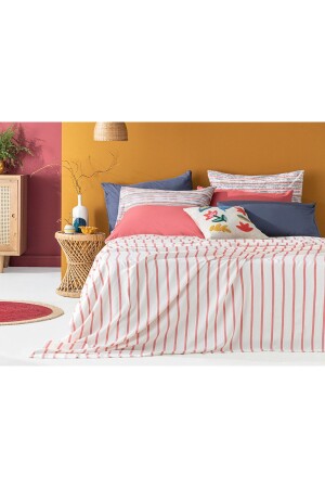 MNZ-Petite Daisies Yarn مرقومة فيسكوسة مزدوجة 200x220cm وردي 10034412 - English Home